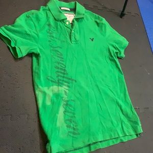 American Eagle Green Polo Size Medium
